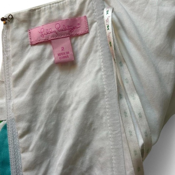 Lilly Pulitzer Krissa Dress - Size 2 | Vivid Seaside Motifs & Playful Bow | - Picture 8 of 9